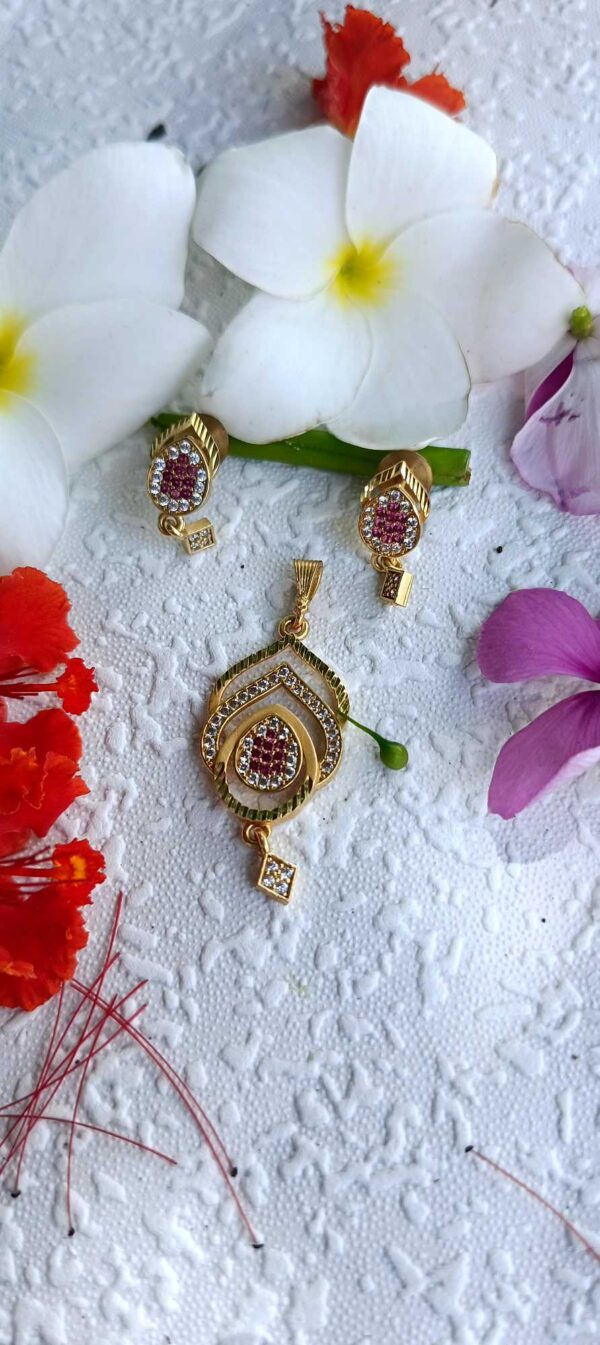 Ruby Harmony Drop pendal Set - Image 3